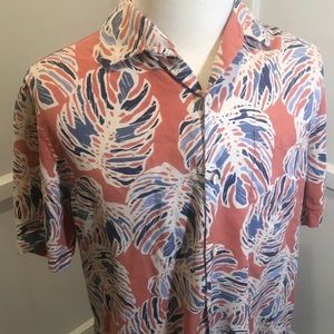 Tommy Bahama Hawaiian Silk Shirt Sz L